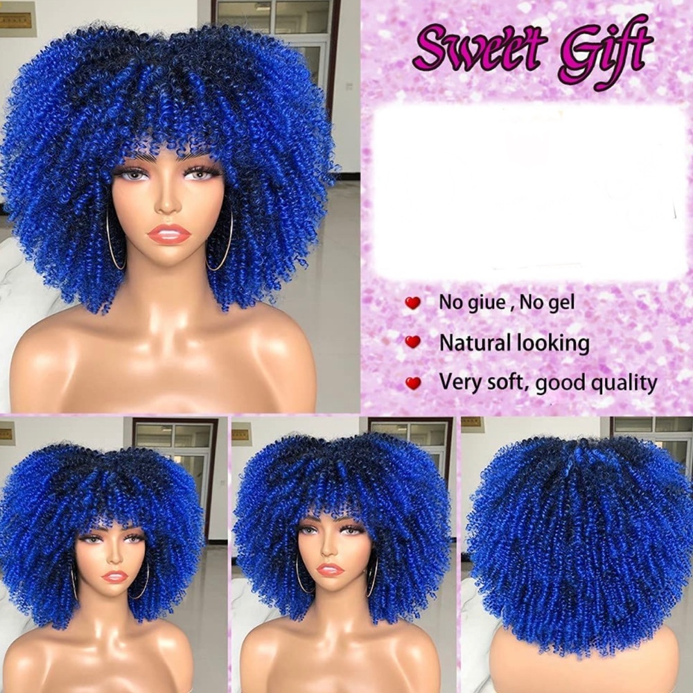 Afro Kinky Curly Wigs - Picture 5 of 7